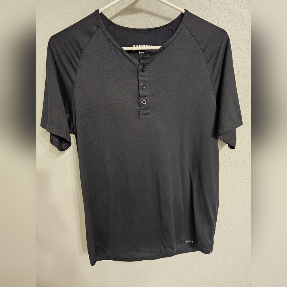 Black Henley shirt
